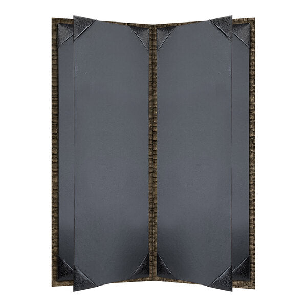 H. Risch, Inc. Rattan 4 1/4" x 11" Customizable Menu Cover – item 7593RTN6V4W2GN image 2