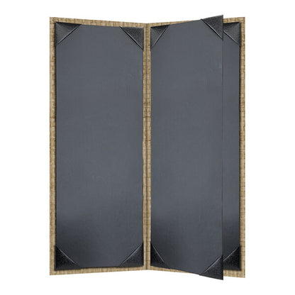 H. Risch, Inc. Rattan 4 1/4" x 11" Customizable Menu Cover – item 7595RTN4V4KNC2 image 2