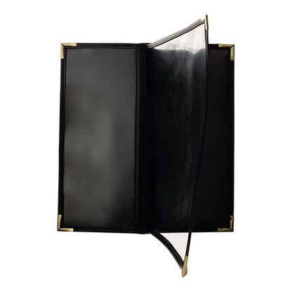 H. Risch, Inc. Rattan 4 1/4" x 11" Menu Cover w/ Trim – item 75932RTNPKC7MN image 2
