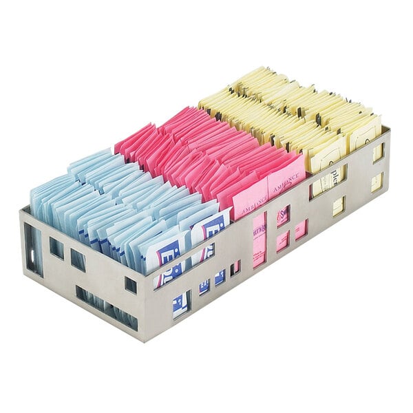 Cal-Mil Squared Stainless Packet Condiment Organizer – item 211161155