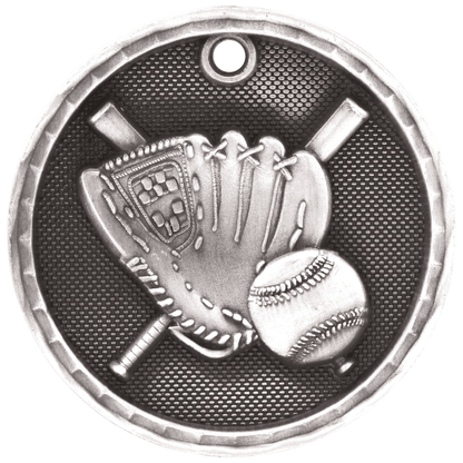 2" Baseball 3D Medal – item 3D201 image 2