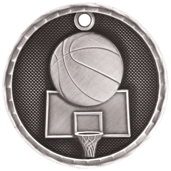 2" Basketball 3D Medal – item 3D202 image 2