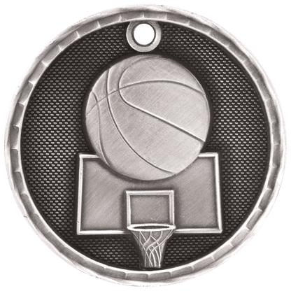 2" Basketball 3D Medal – item 3D202 image 2