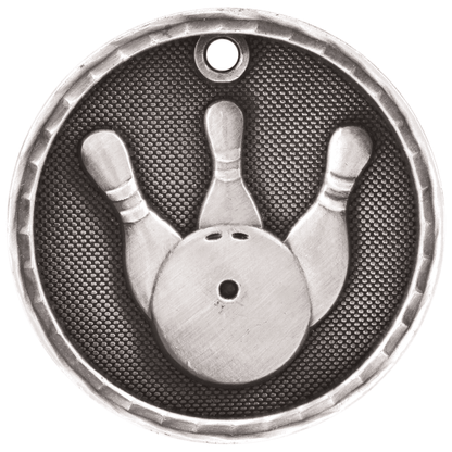 2" Bowling 3D Medal – item 3D204 image 2