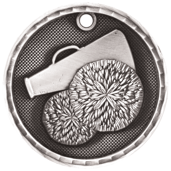 2" Cheerleading 3D Medal – item 3D205 image 2