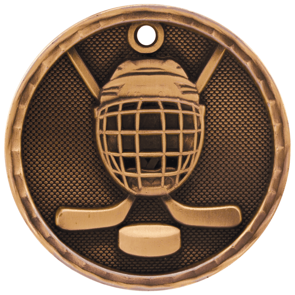 2" Hockey 3D Medal – item 3D208 image 3