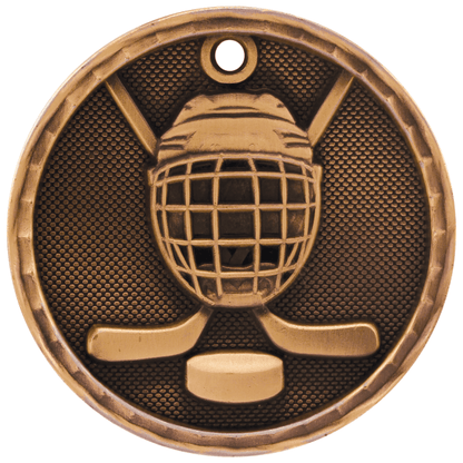 2" Hockey 3D Medal – item 3D208 image 3