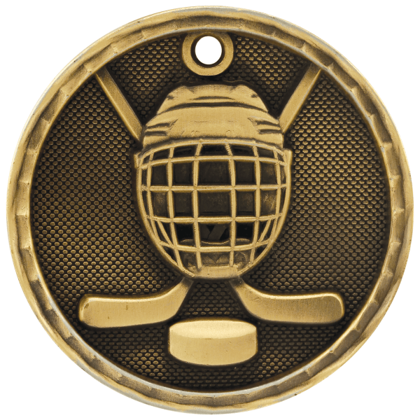 2" Hockey 3D Medal – item 3D208