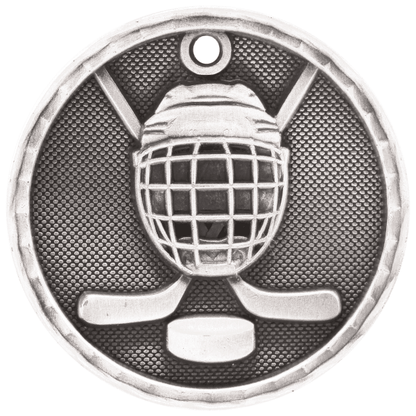 2" Hockey 3D Medal – item 3D208 image 2