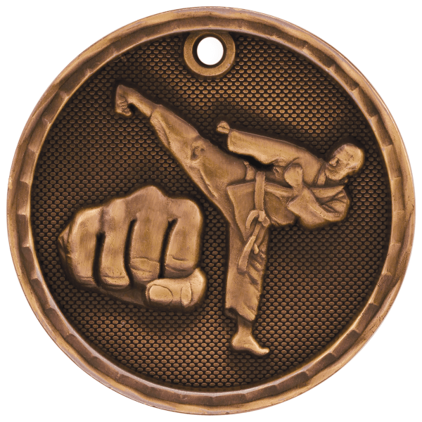2" Martial Arts 3D Medal – item 3D209 image 3