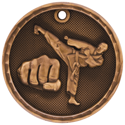 2" Martial Arts 3D Medal – item 3D209 image 3