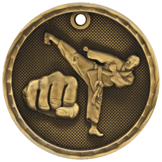 2" Martial Arts 3D Medal – item 3D209