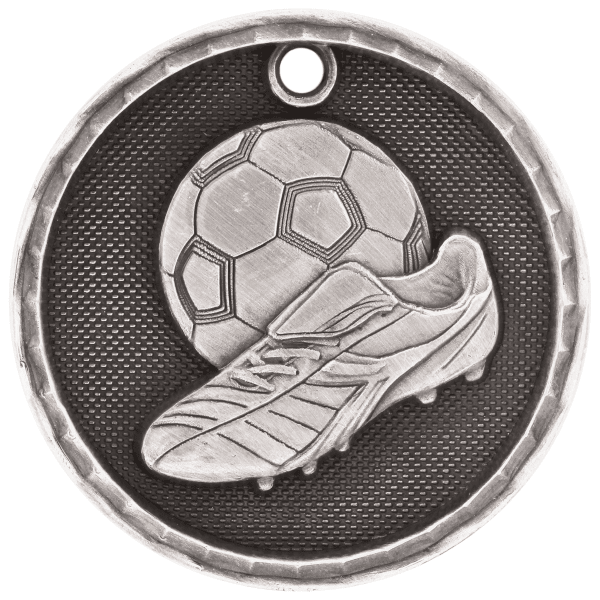 2" Soccer 3D Medal – item 3D210 image 2