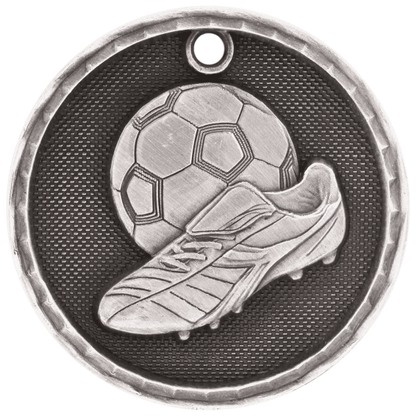 2" Soccer 3D Medal – item 3D210 image 2