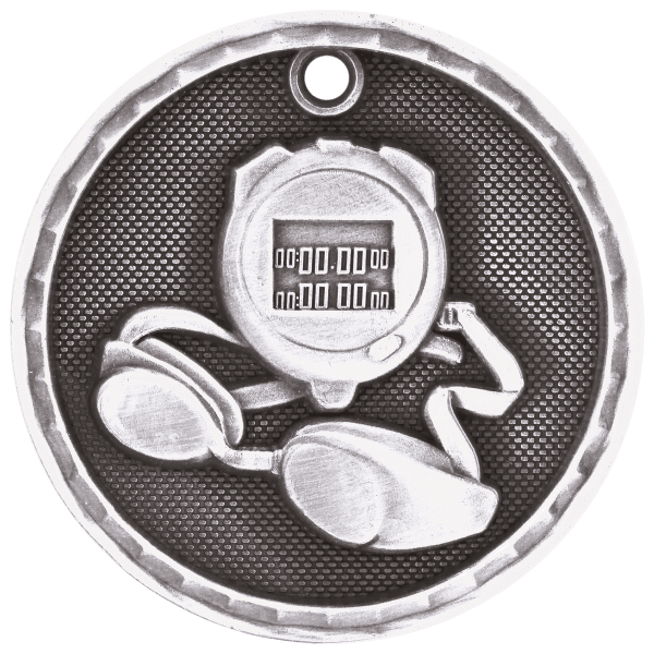 2" Swimming 3D Medal – item 3D211 image 2