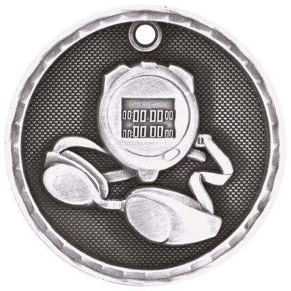 2" Swimming 3D Medal – item 3D211 image 2