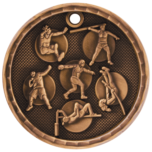 2" Field Event 3D Medal – item 3D214 image 3