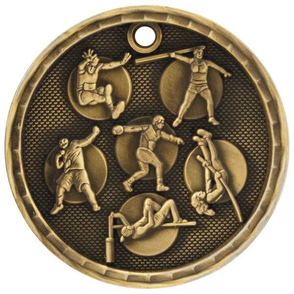 2" Field Event 3D Medal – item 3D214