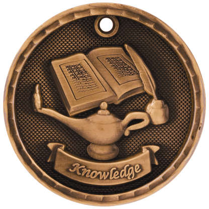 2" Academic 3D Medal – item 3D303 image 3