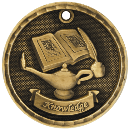 2" Academic 3D Medal – item 3D303