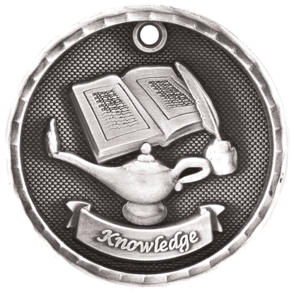 2" Academic 3D Medal – item 3D303 image 2