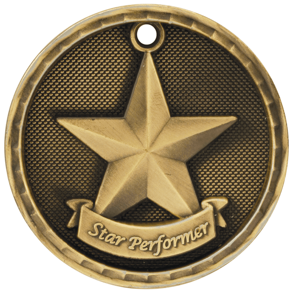 2" Placement 3D Medal – item 3D311