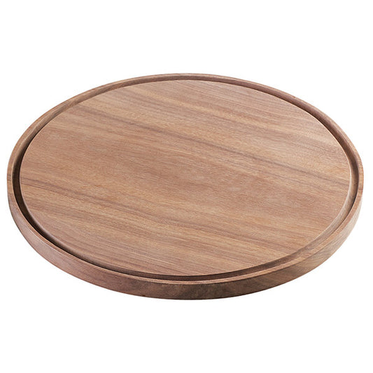 Cal-Mil -78 Round Walnut Serving Board - 12" x 3/4" – item 211305278