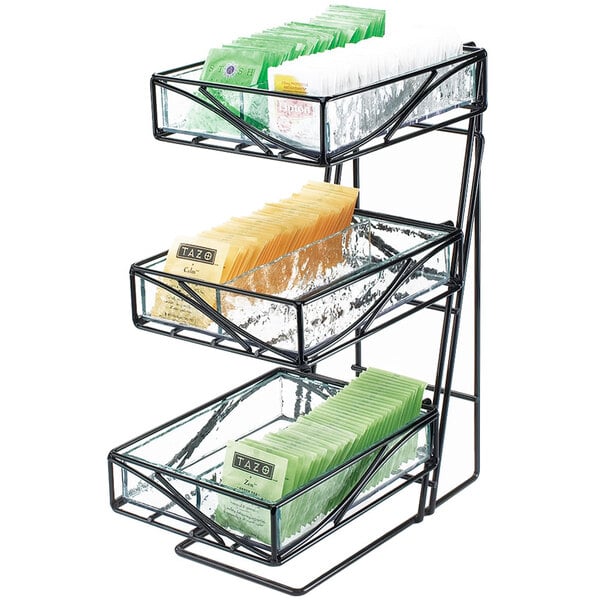 Glacier Three Tier Tea Center w/ Faux Condiment Display – item 2111235TEA