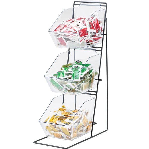 Iron Three Tier Condiment Display w/ Bins - 12" x 18" – item 2111709