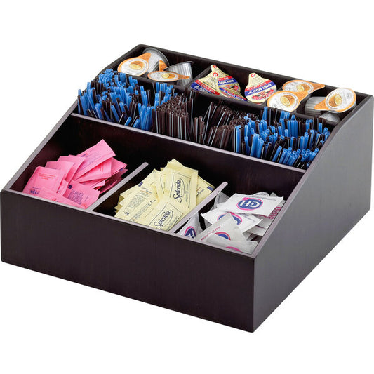 Cal-Mil Midnight Bamboo Condiment Organizer - 12" x 12" – item 211171496
