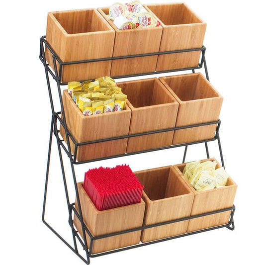 Cal-Mil Iron Nine Jar Wire - 13" x 9 1/2" Condiment Display – item 211181713