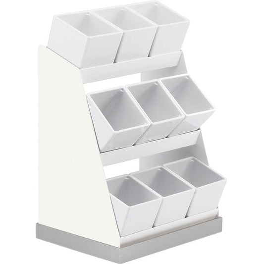 L Condiment Display w/ Melamine Jars and Base - 12 1/4" x 9" – item 21130185515