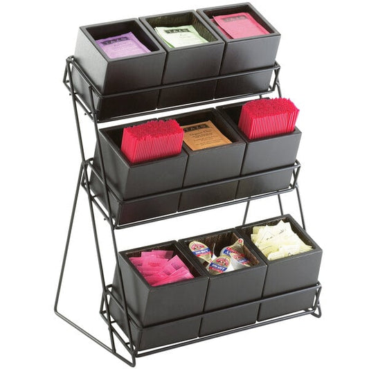 Midnight Nine Jar Tiered - 13" x 9 1/2" Condiment Display – item 211181796