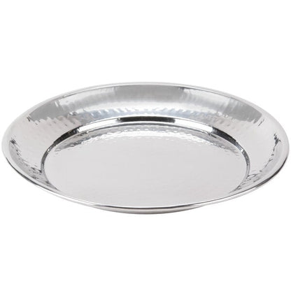 American Metalcraft 13 1/2" Hammered Stainless Serving Plate – item 124HMRST1301 image 2
