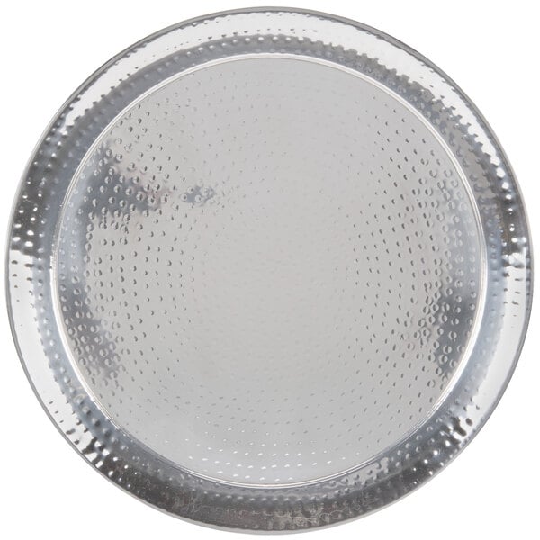 American Metalcraft 22" Hammered Stainless Serving Tray – item 124HMRST2201