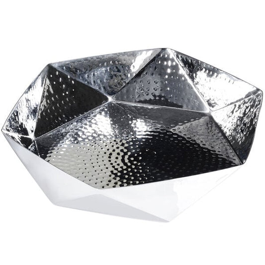 Eastern Tabletop 9380 6" Stainless Geometric Serving Bowl – item 3119380