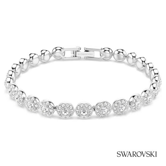 Una Angelic bracelet, Round cut, Small, White, Rhodium plated – item 5071173