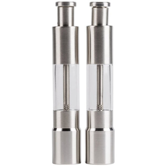 American Metalcraft" Presto Push Salt & Pepper Mill – item 124PMG6SET