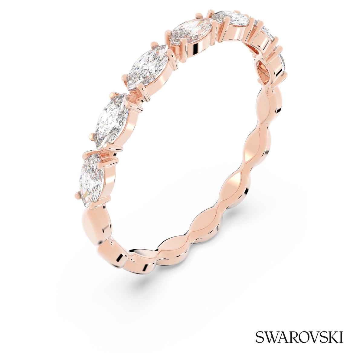 Matrix Vittore ring, Marquise cut, White, 18K rose gold finish – item 5351769 – view 2