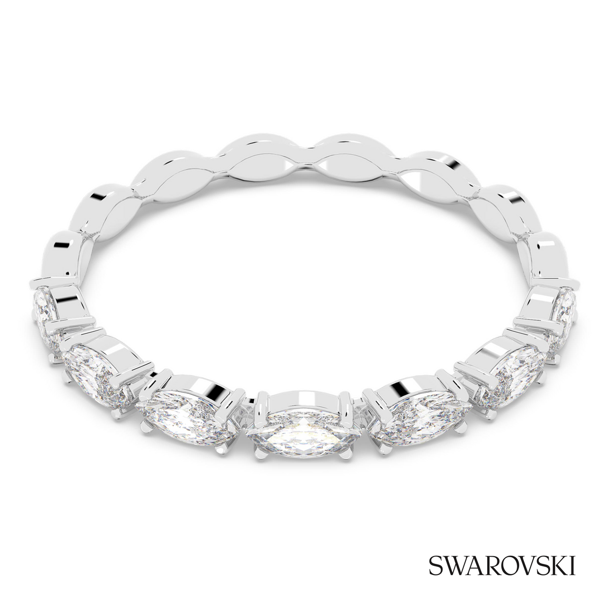 Matrix Vittore ring, Marquise cut, White, Rhodium plated – item 5354786