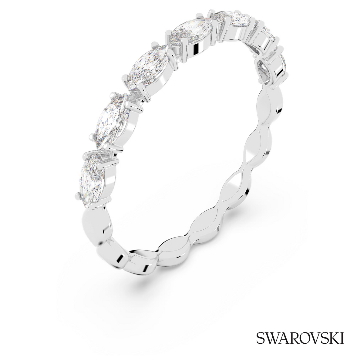 Matrix Vittore ring, Marquise cut, White, Rhodium plated – item 5354786 – view 2