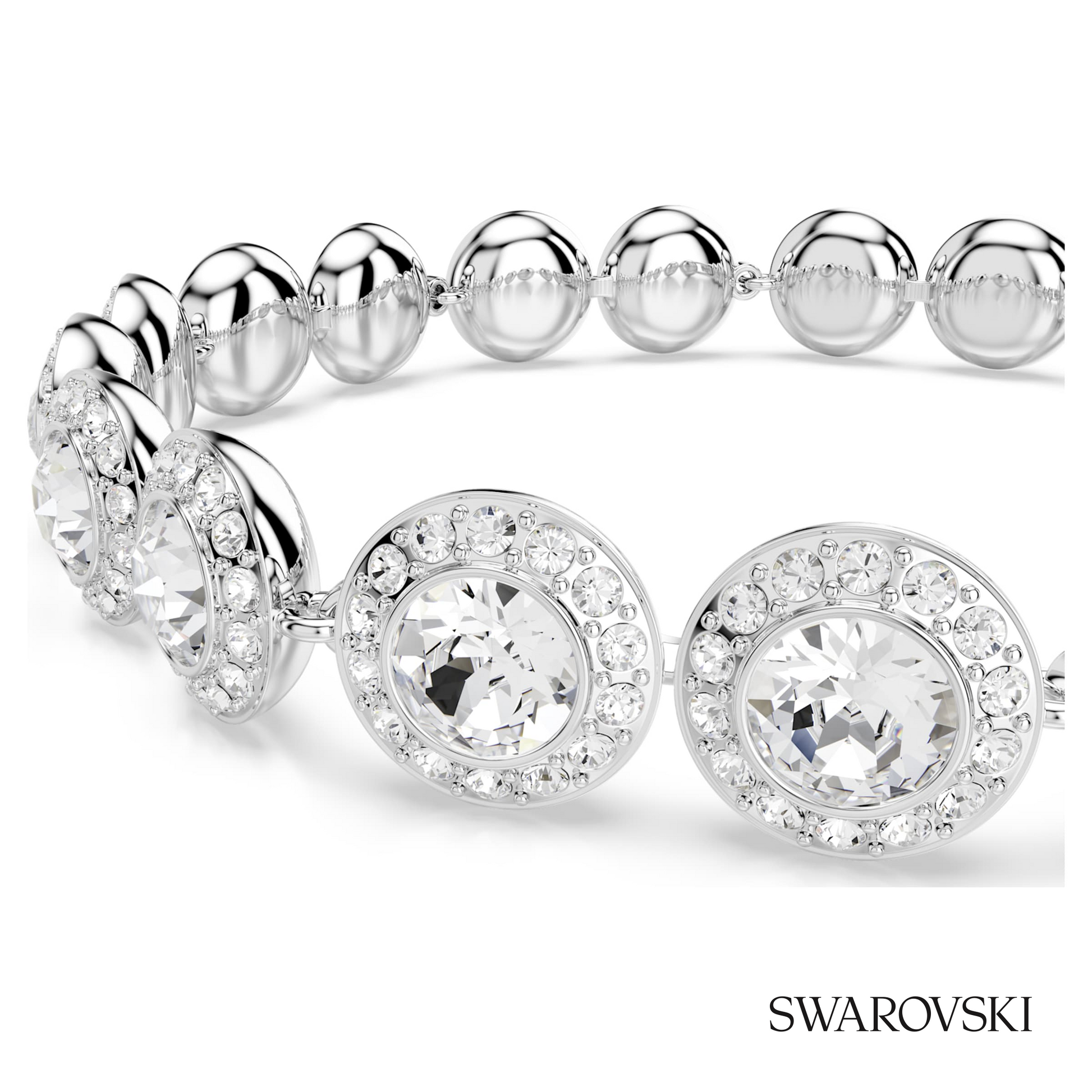 Swarovski Una Angelic set, (3), Round cut, White, Rhodium – item 5367853 image 4