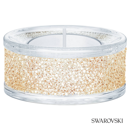 Swarovski Shimmer tea light holder, Gold tone – item 5428724
