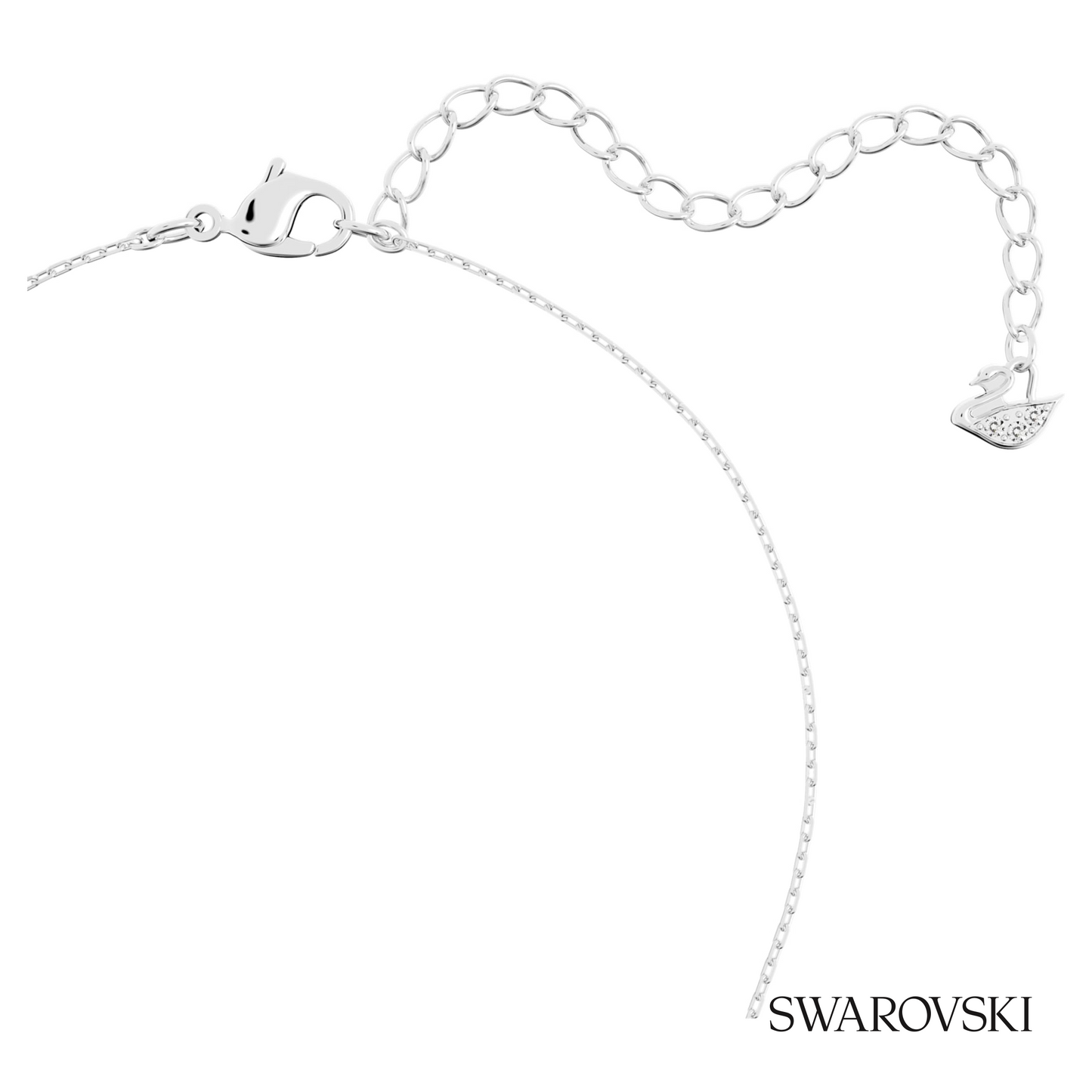 Swarovski Stilla pendant, Round cut, White, Rhodium plated – item 5472635 image 3