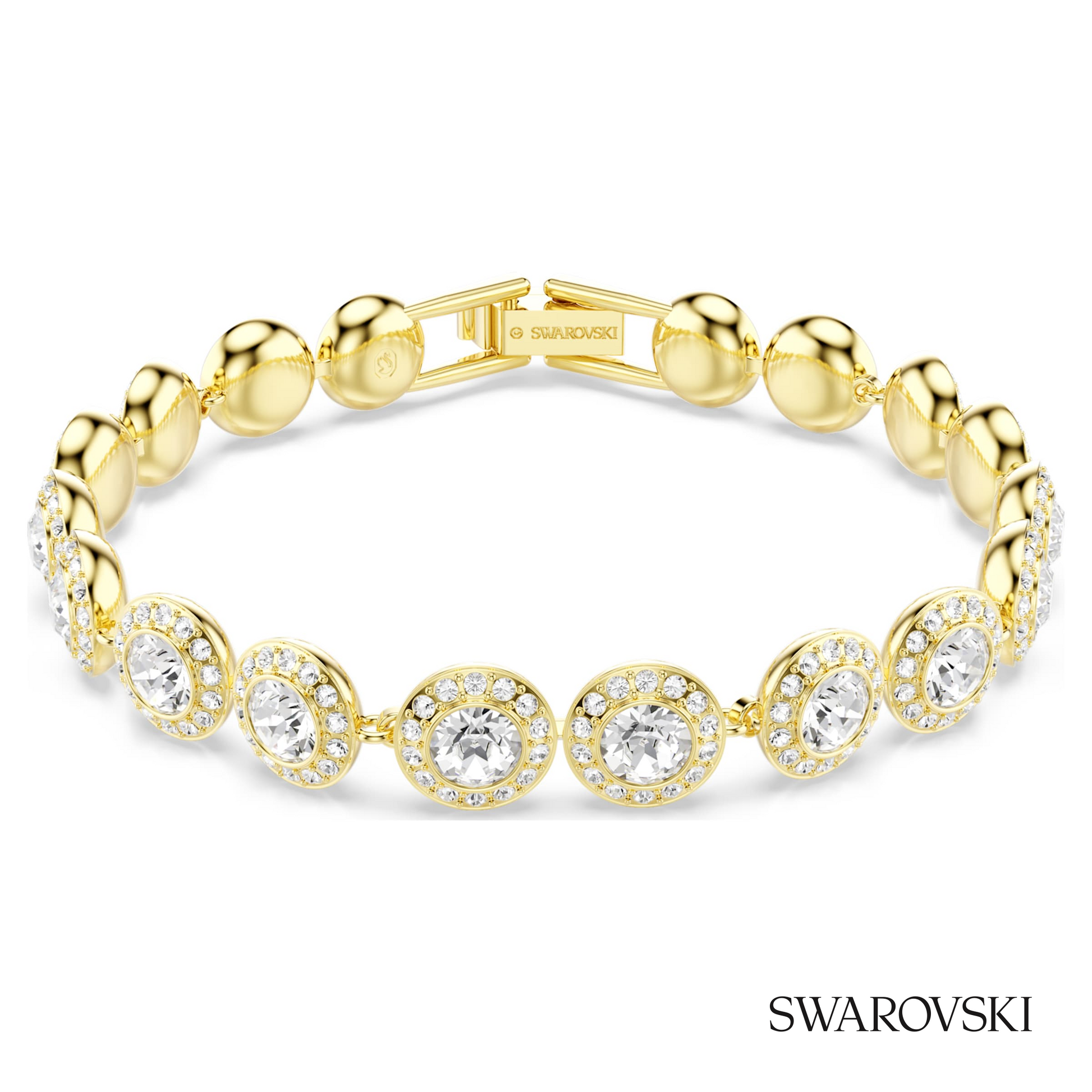 Swarovski Una Angelic bracelet, Round cut, Pave, Medium – item 5505469