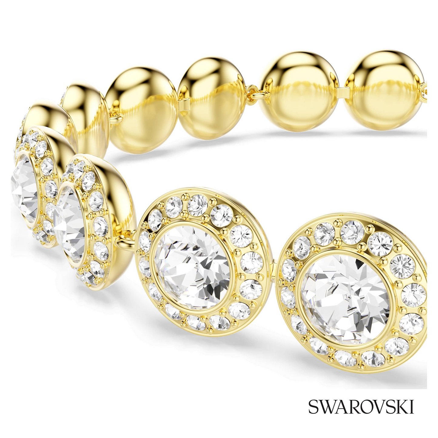 Swarovski Una Angelic bracelet, Round cut, Pave, Medium – item 5505469 image 2