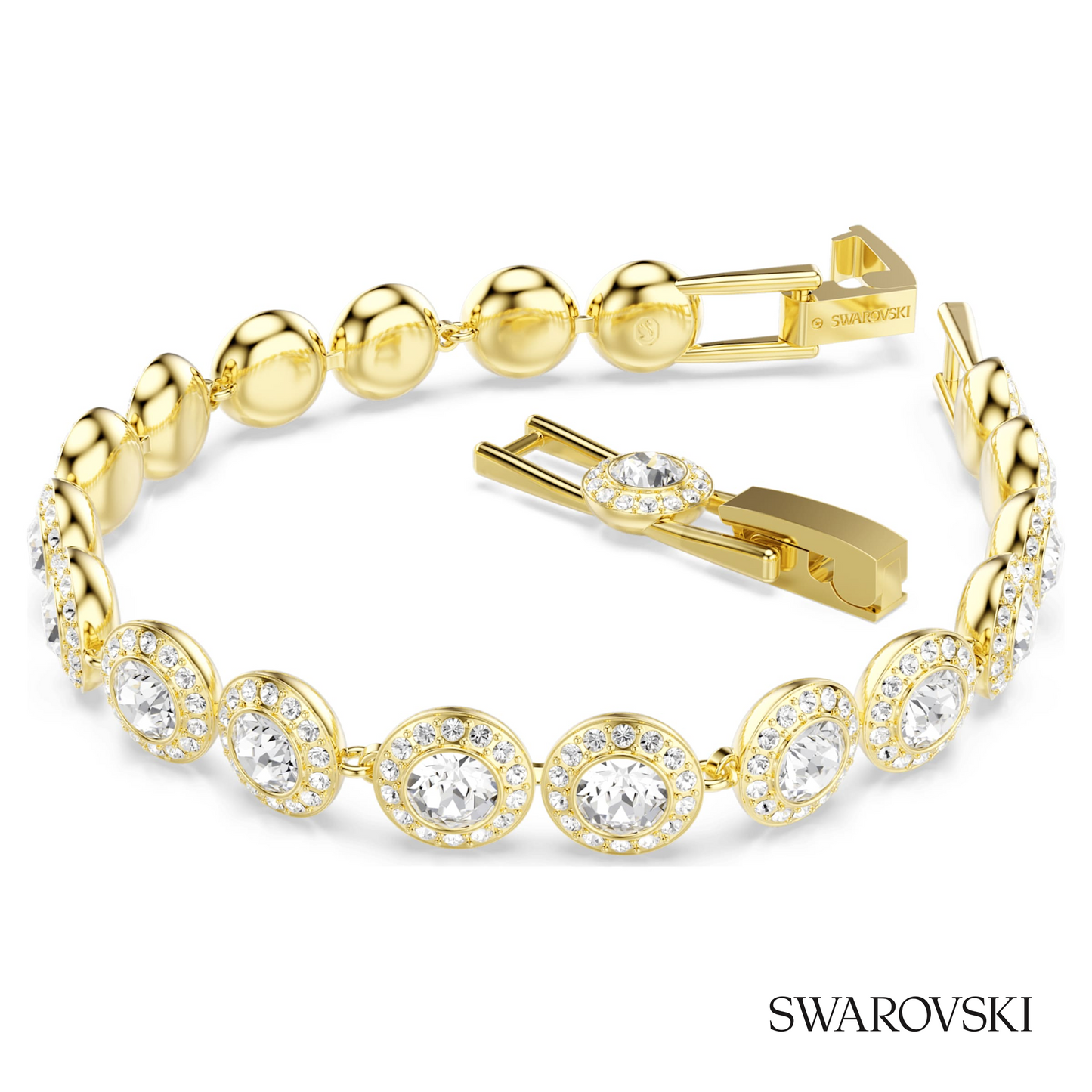 Swarovski Una Angelic bracelet, Round cut, Pave, Medium – item 5505469 image 4