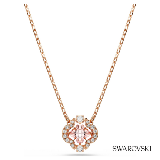 Una necklace, Clover, Pink, 18K rose gold finish – item 5514488