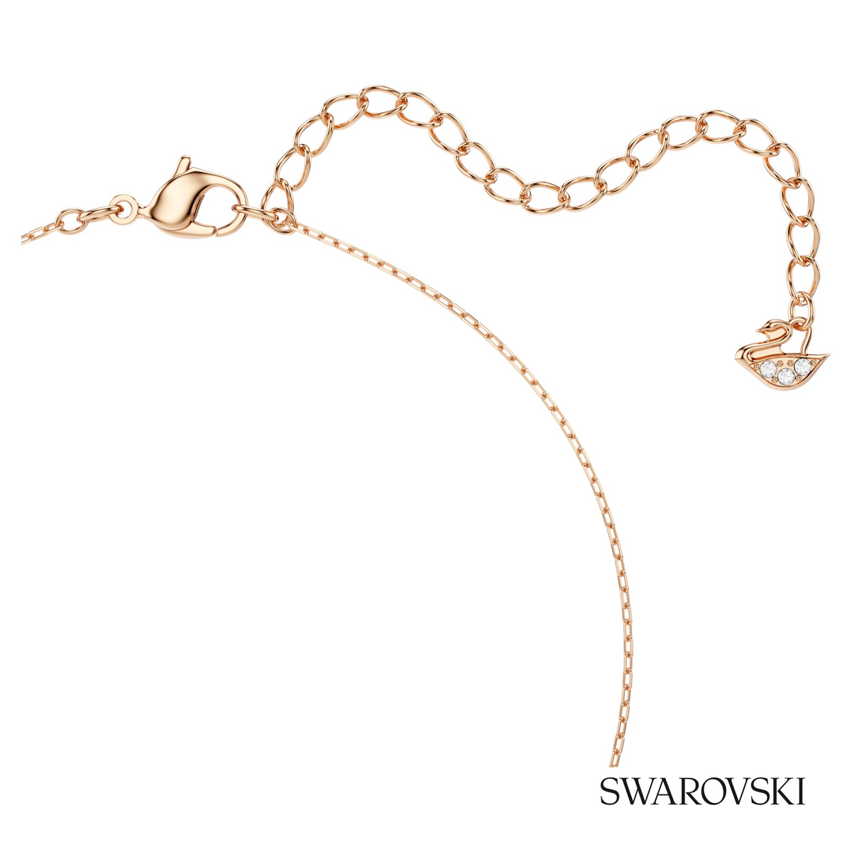 Hyperbola necklace, Infinity and heart, White, Mixed metal finish – item 5518865 – view 4