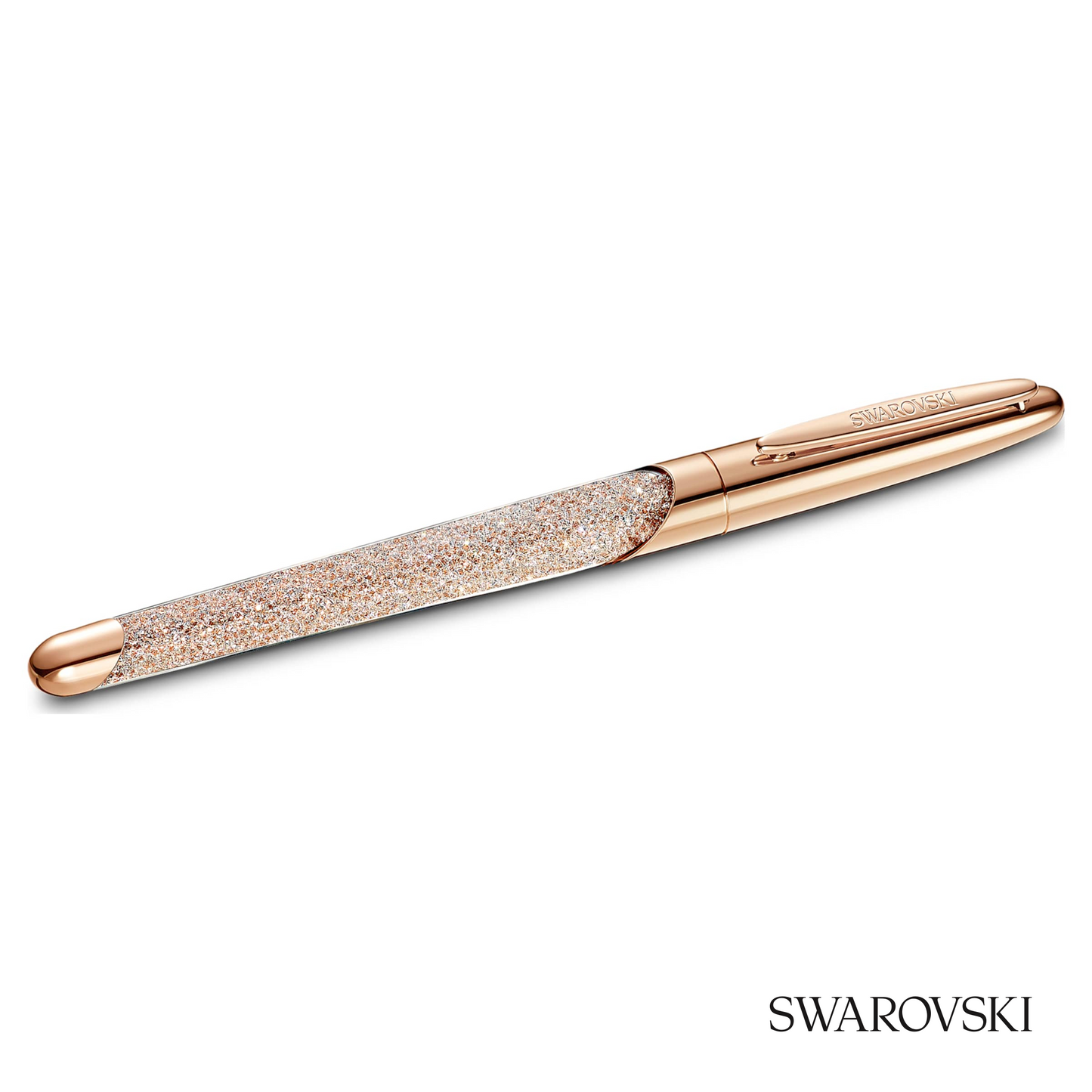 Swarovski Crystalline Rollerball Pen, Rose Gold Tone, Crystals / Gold Tone Plated / Rose Gold Tone Plated